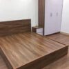 Bộ giường tủ gỗ MDF 3 cánh đơn giản