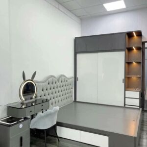 Bộ giường tủ gỗ MDF phong cách trẻ trung ,hiện đại