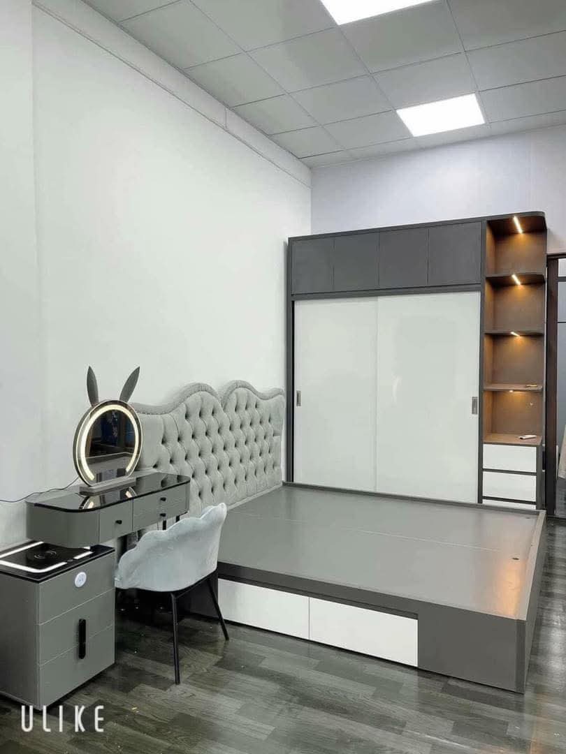 Bộ giường tủ gỗ MDF phong cách trẻ trung ,hiện đại