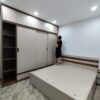Bộ giường tủ gỗ MDF âm tường giả đá cao cấp