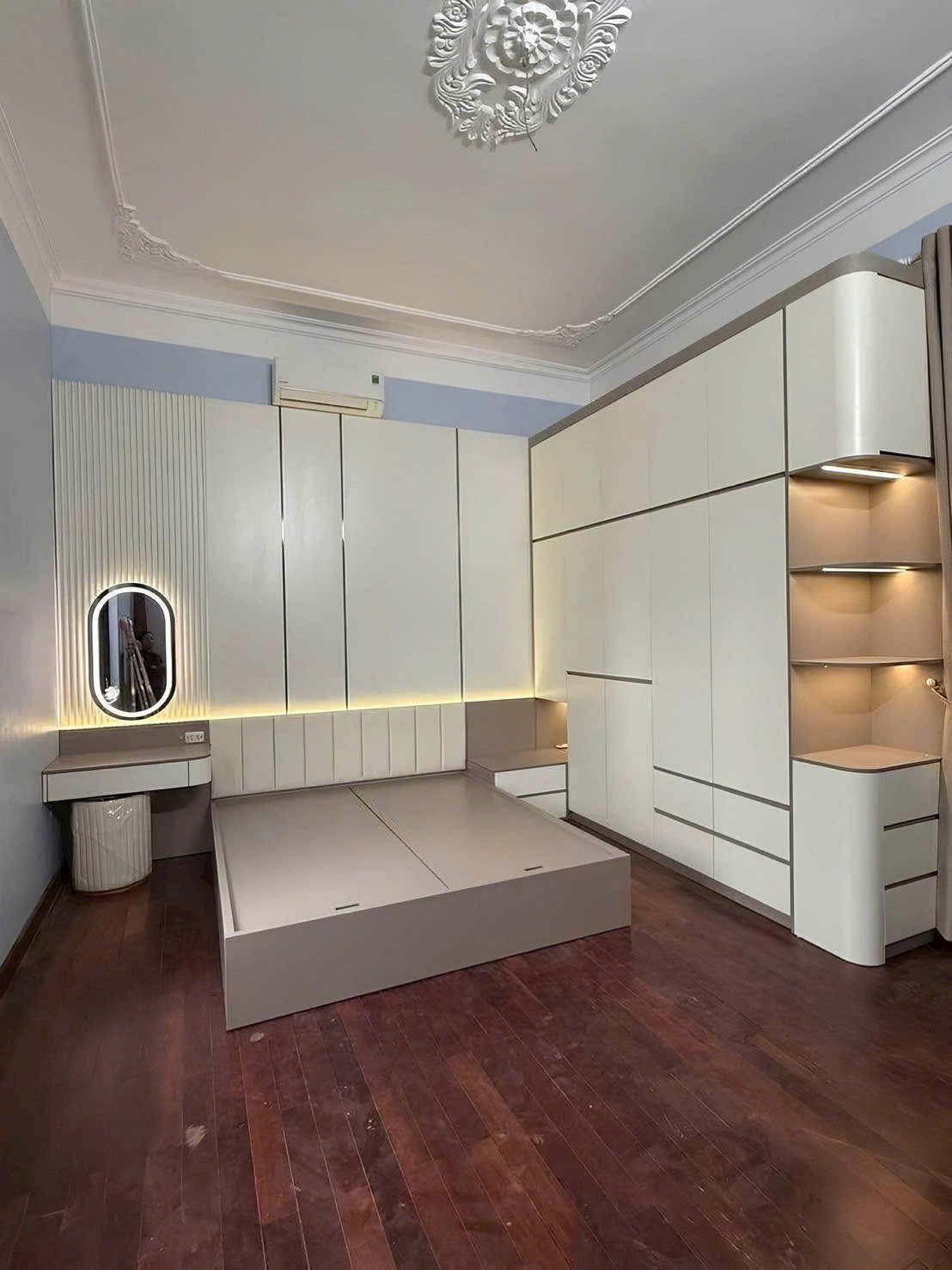 Bộ giường tủ gỗ MDF phofng cưới sang trọng siêu hot 2026