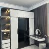 Bộ giường tủ gỗ MDF kết hhojpwj cánh kính và góc trang trí