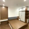 Bộ giường tủ gỗ MDF âm tường có góc trang trí
