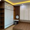 Bộ giường tủ gỗ MDF âm tường cóc góc trang trí